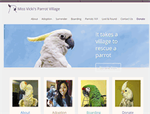 Tablet Screenshot of parrotvillage.org